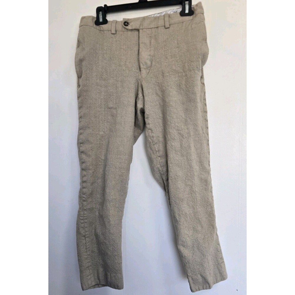 Jack Victor Pants Mens 30x24 Oslo Grey 100% Wool Dress Preppy Casual